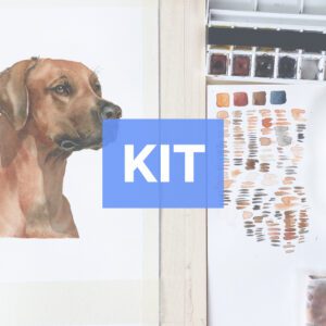 Acquerello - KIT Ritratto del cane
